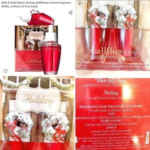 Refill pack of 2 bath and body works Holiday wallflower